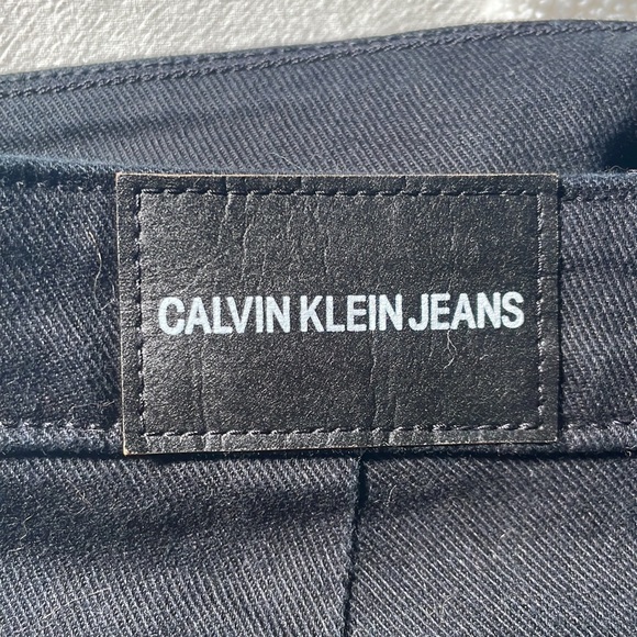 Button fly black denim skirt - Picture 8 of 10